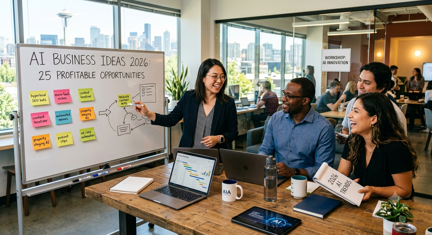 AI Business Ideas in 2026: 25 Profitable Opportunities to Start Today